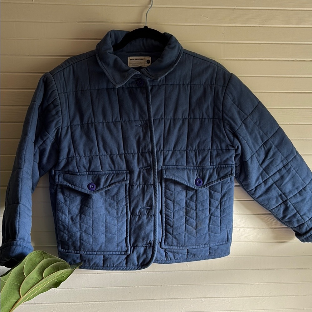 Blue Quilted Jacket